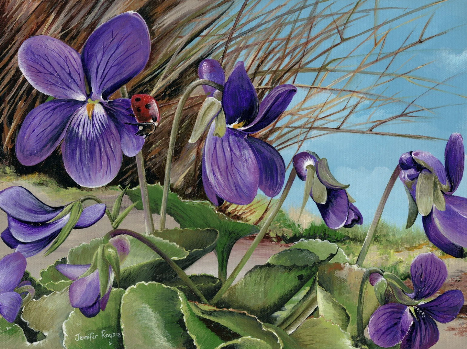 Spring Violets - February Flower