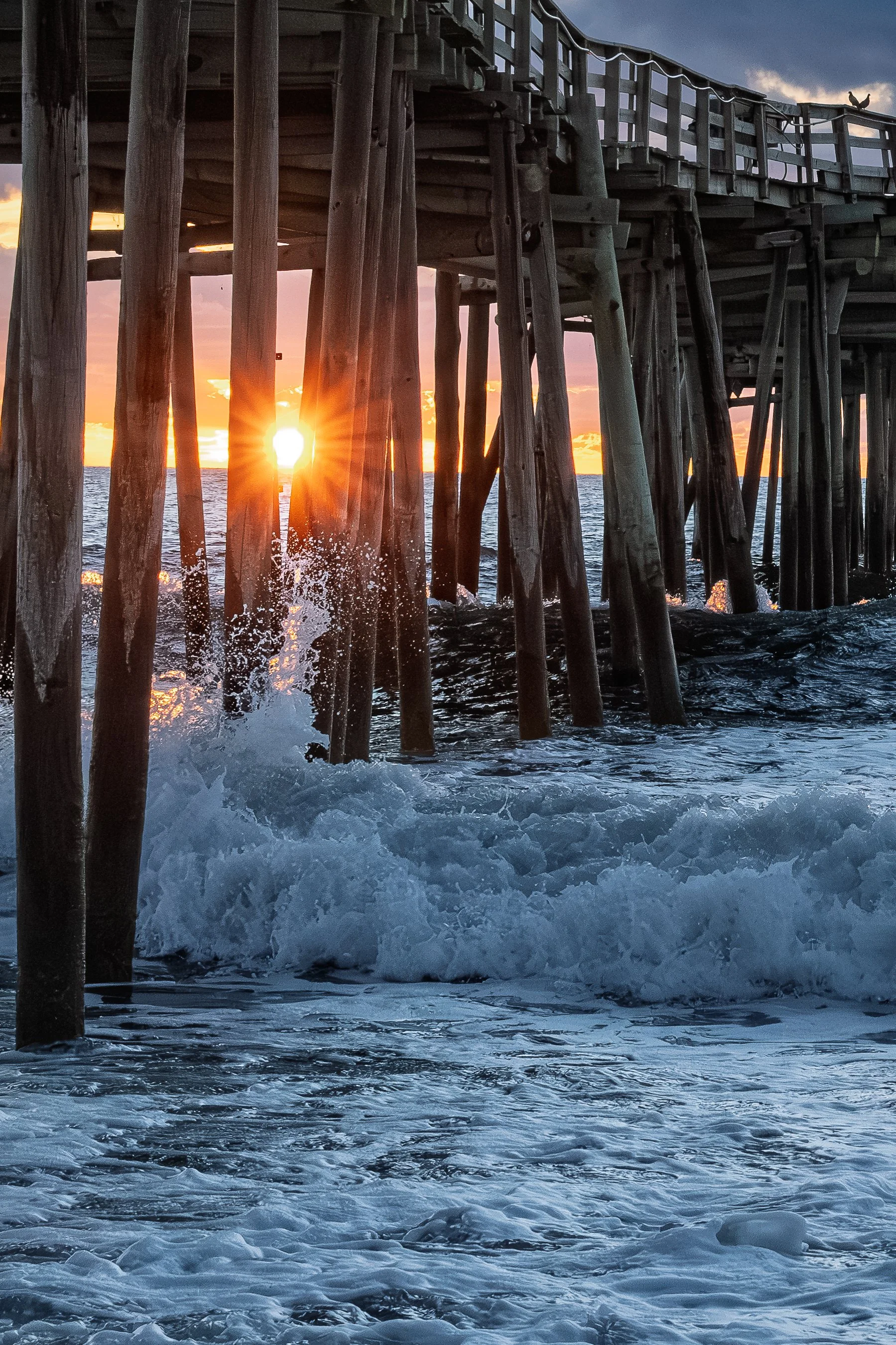 Sunrise through the Avon Pier