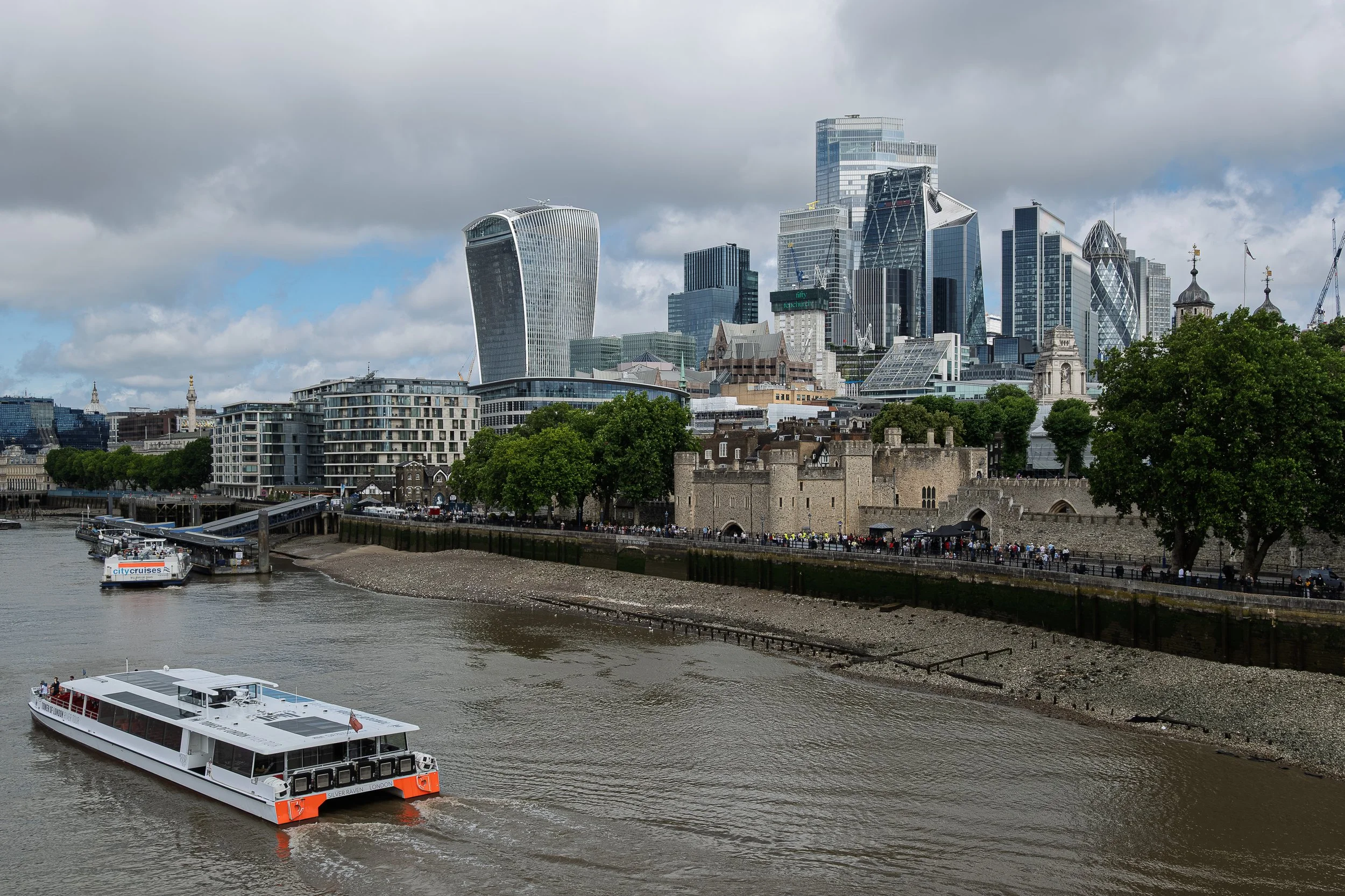 Tower London and the London skyline