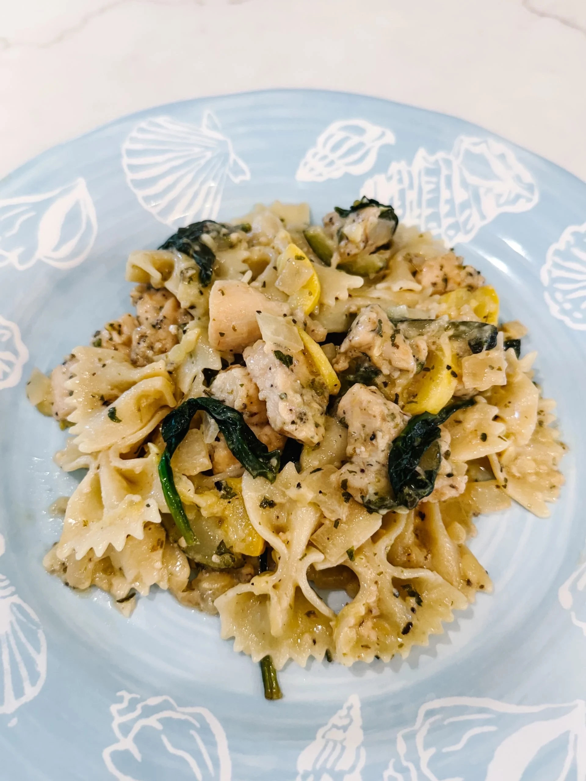 Creamy Lemon Chicken Farfalle Pasta (Easy Weeknight Dinner)