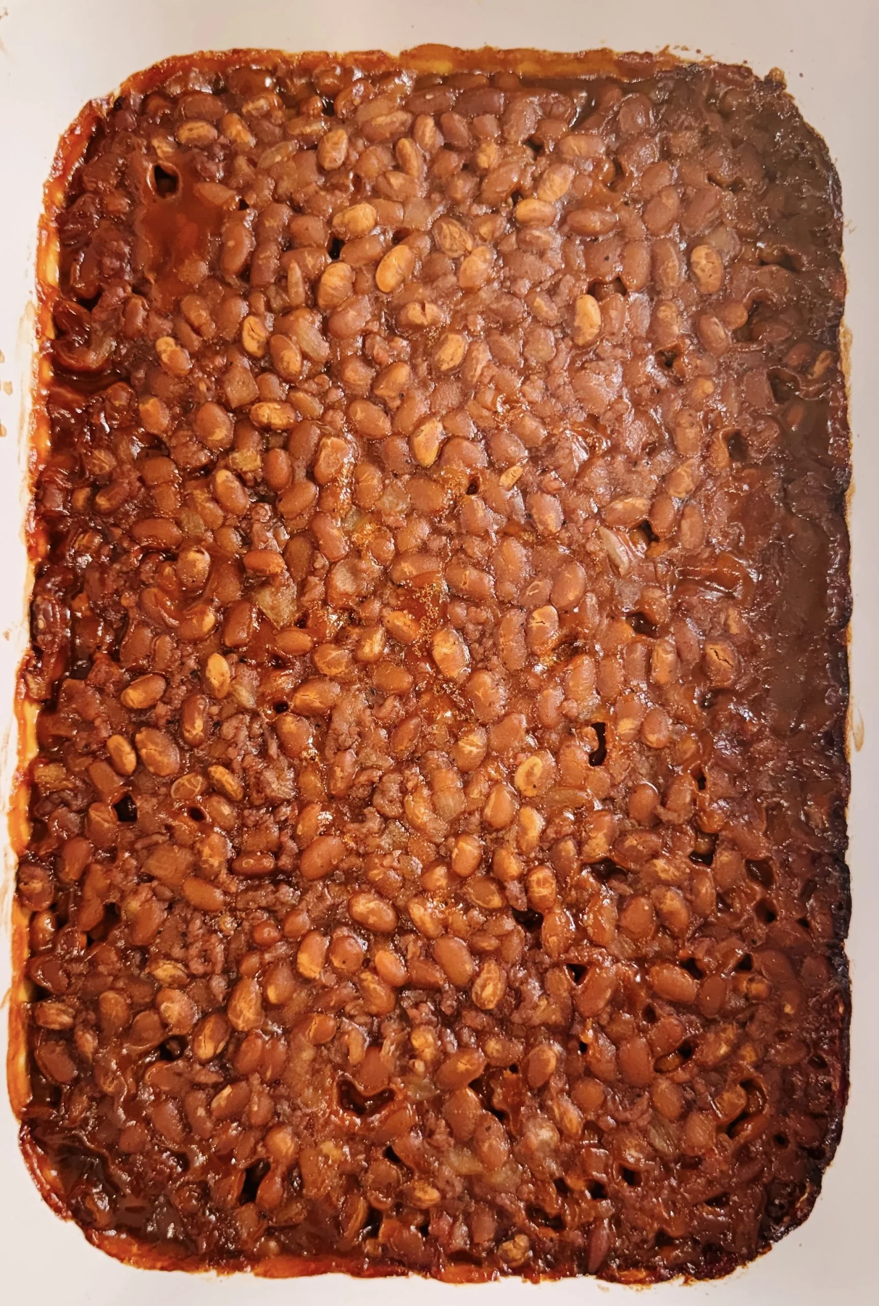 Old-Fashioned Baked Beans with Ground Beef