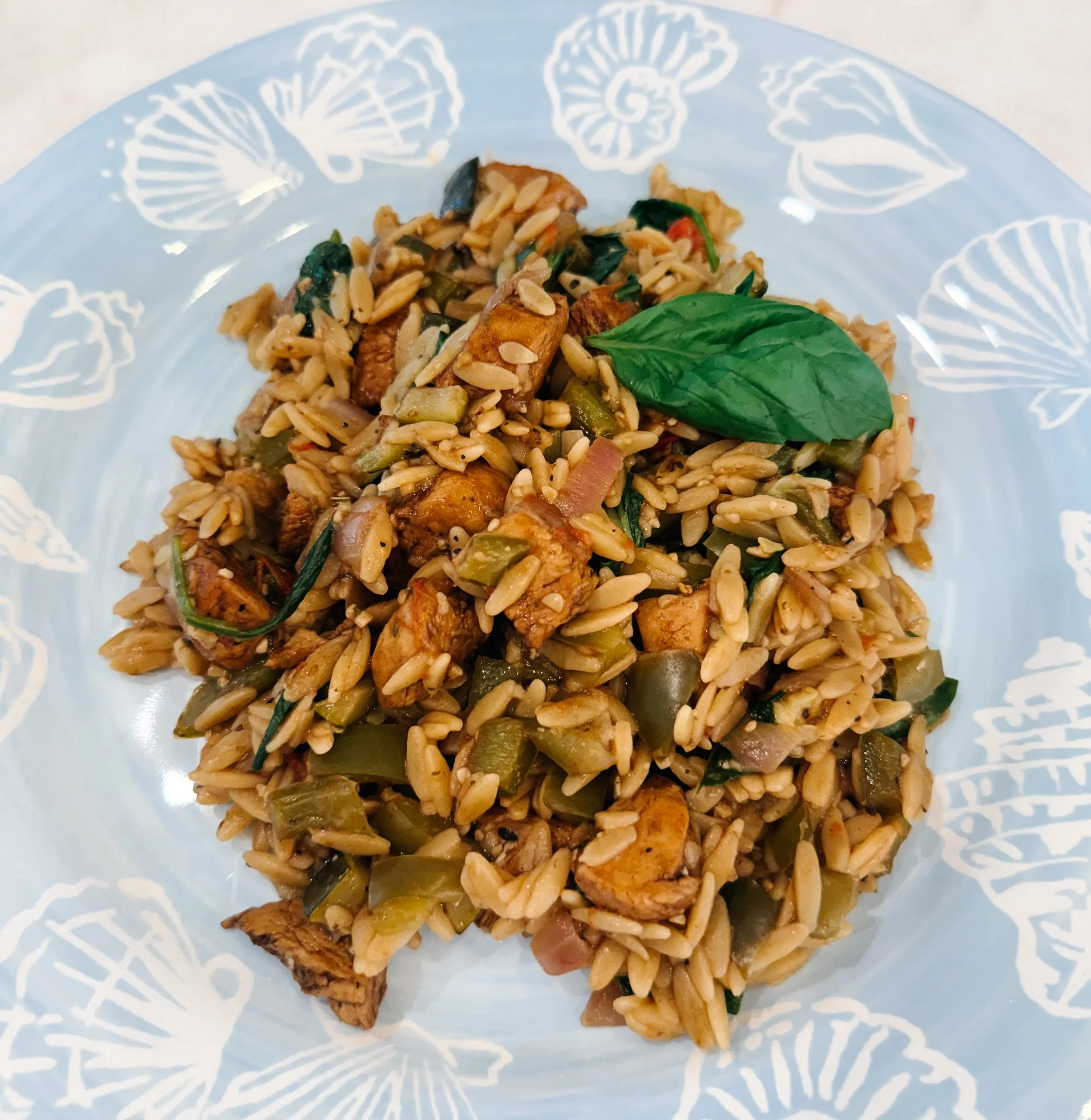 One Pan Balsamic Chicken and Orzo Recipe