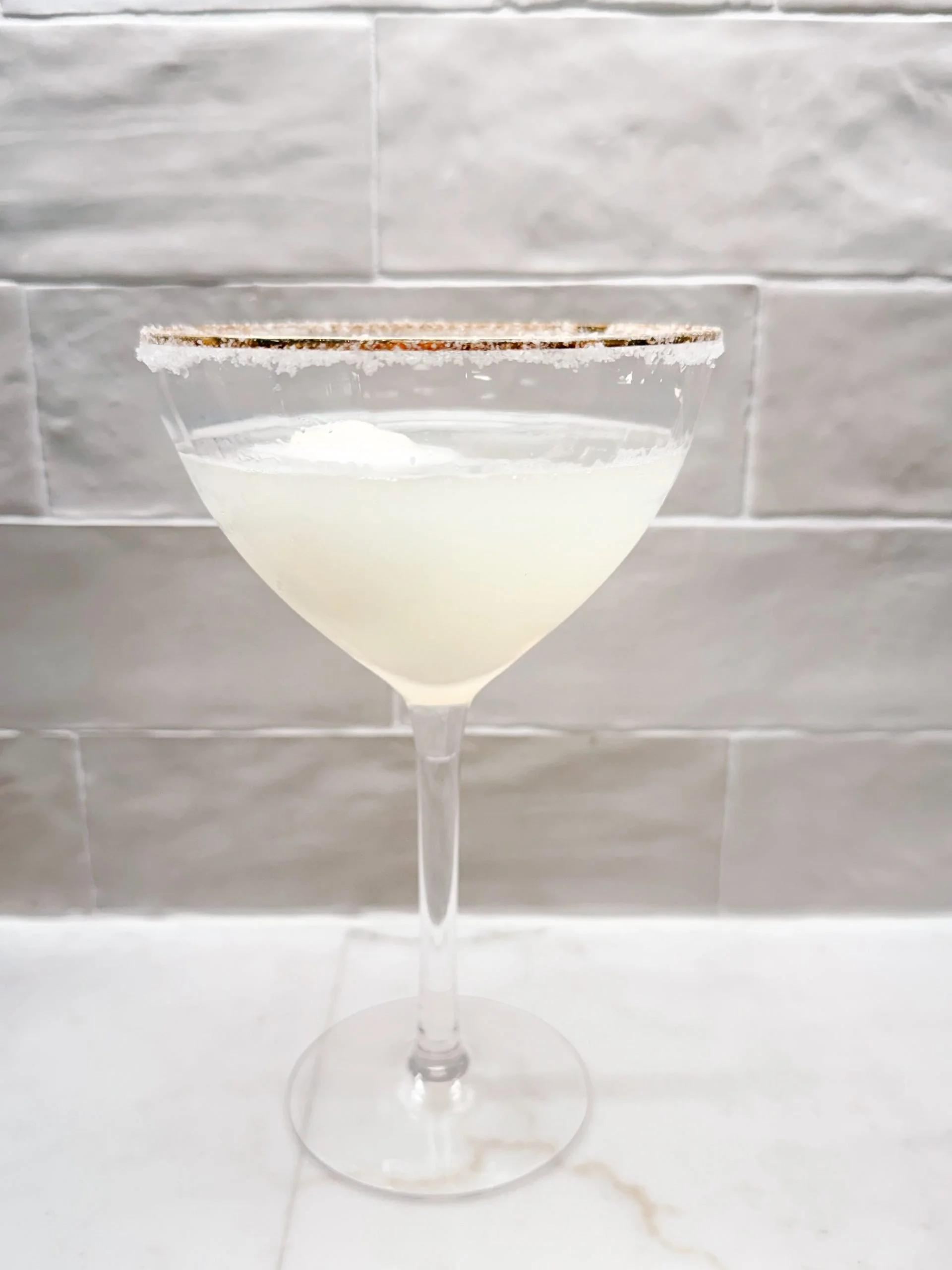 Lemon Drop Martini with Lemon Sorbet
