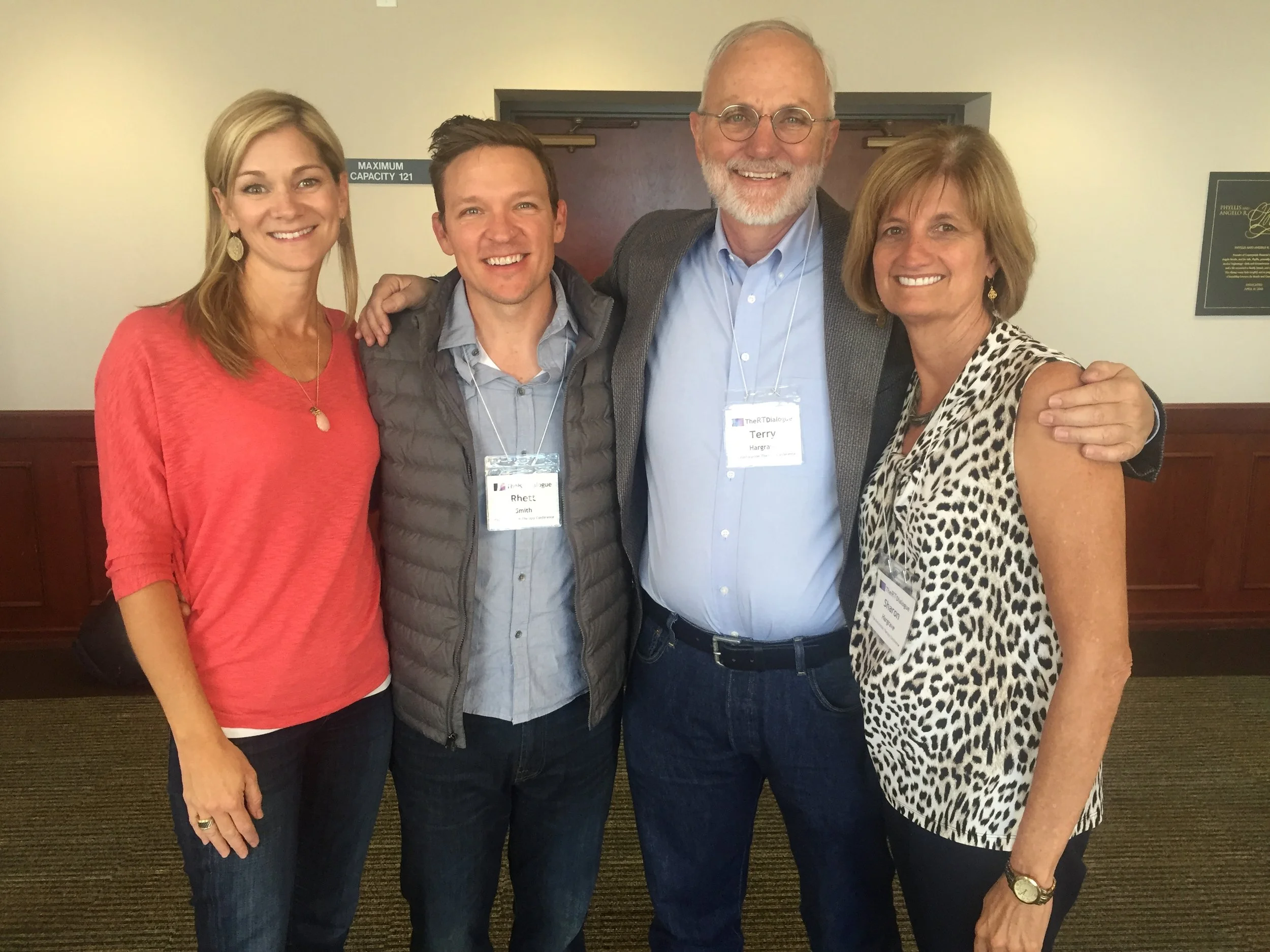 Rhett Smith and his wife Heather getting trained by Terry and Sharon Hargrave in Relate Strong in 2016 at Pepperdine.