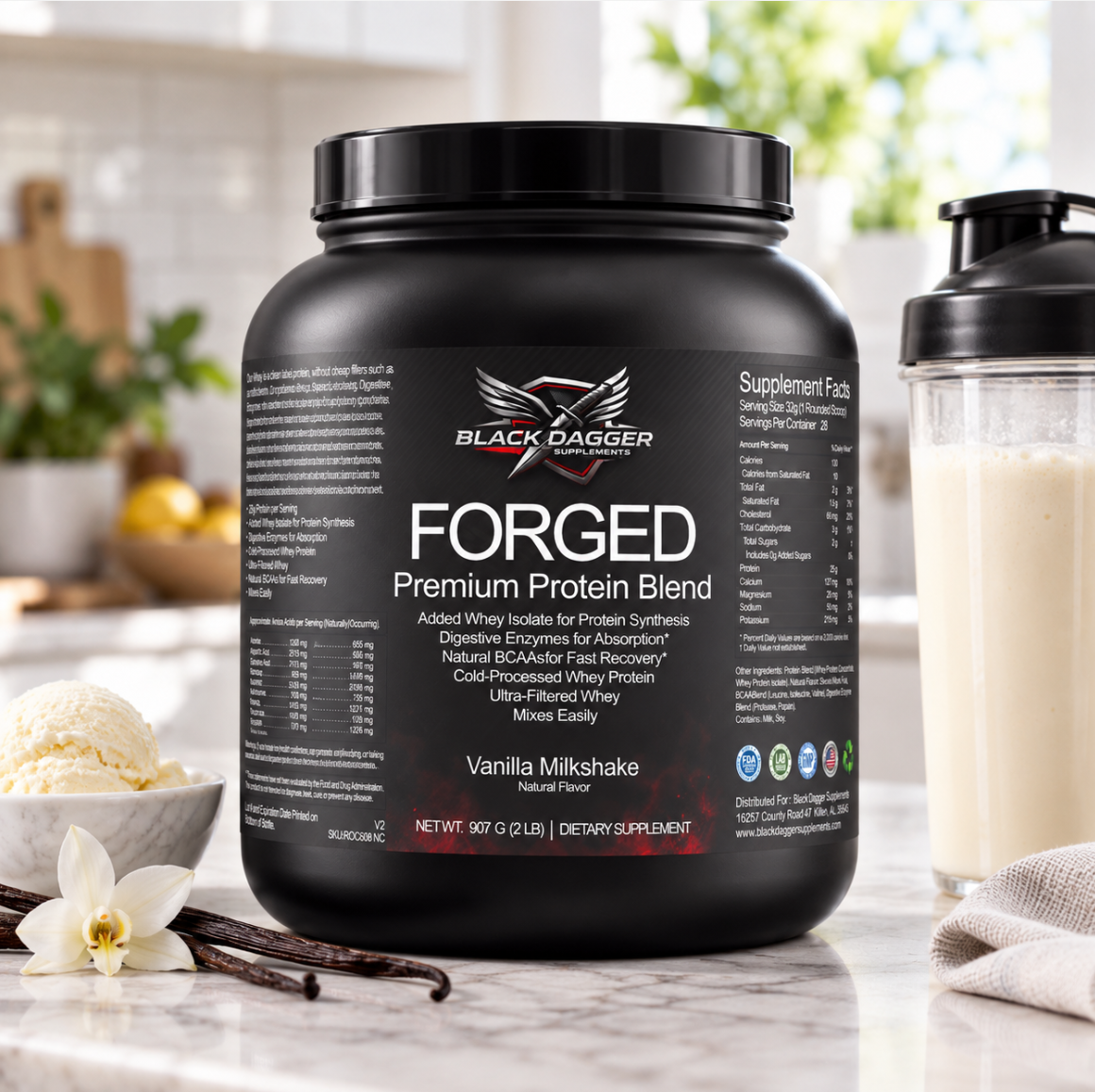 FORGED Premium Protein Blend - Vanilla Milkshake