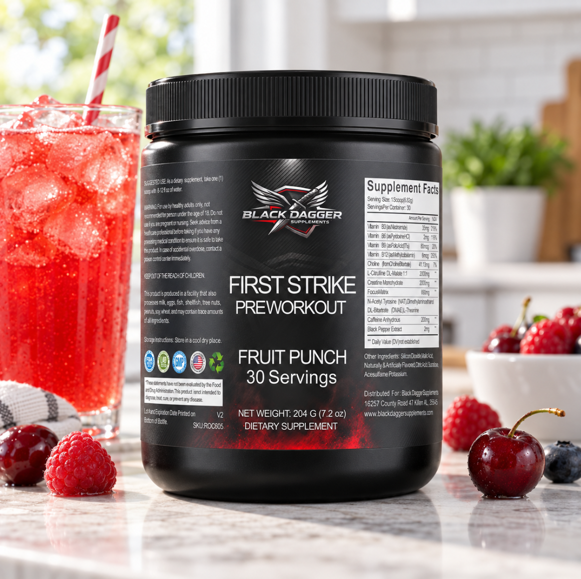FIRST STRIKE Pre-Workout - Fruit Punch