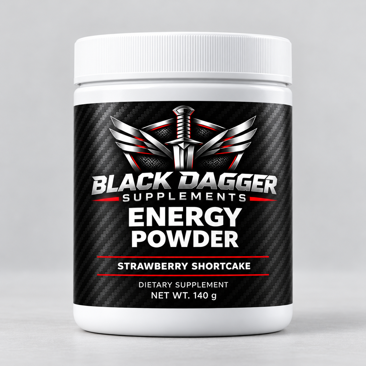 BLACK DAGGER Energy Powder (Strawberry Shortcake)