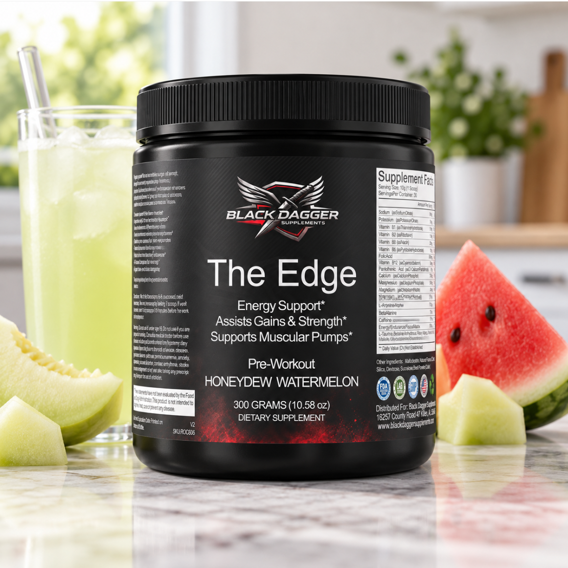 THE EDGE Pre-Workout - Honeydew Watermelon