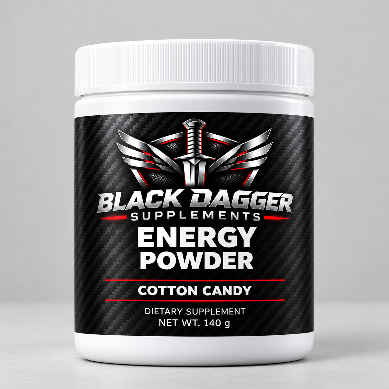 BLACK DAGGER Energy Powder (Cotton Candy)
