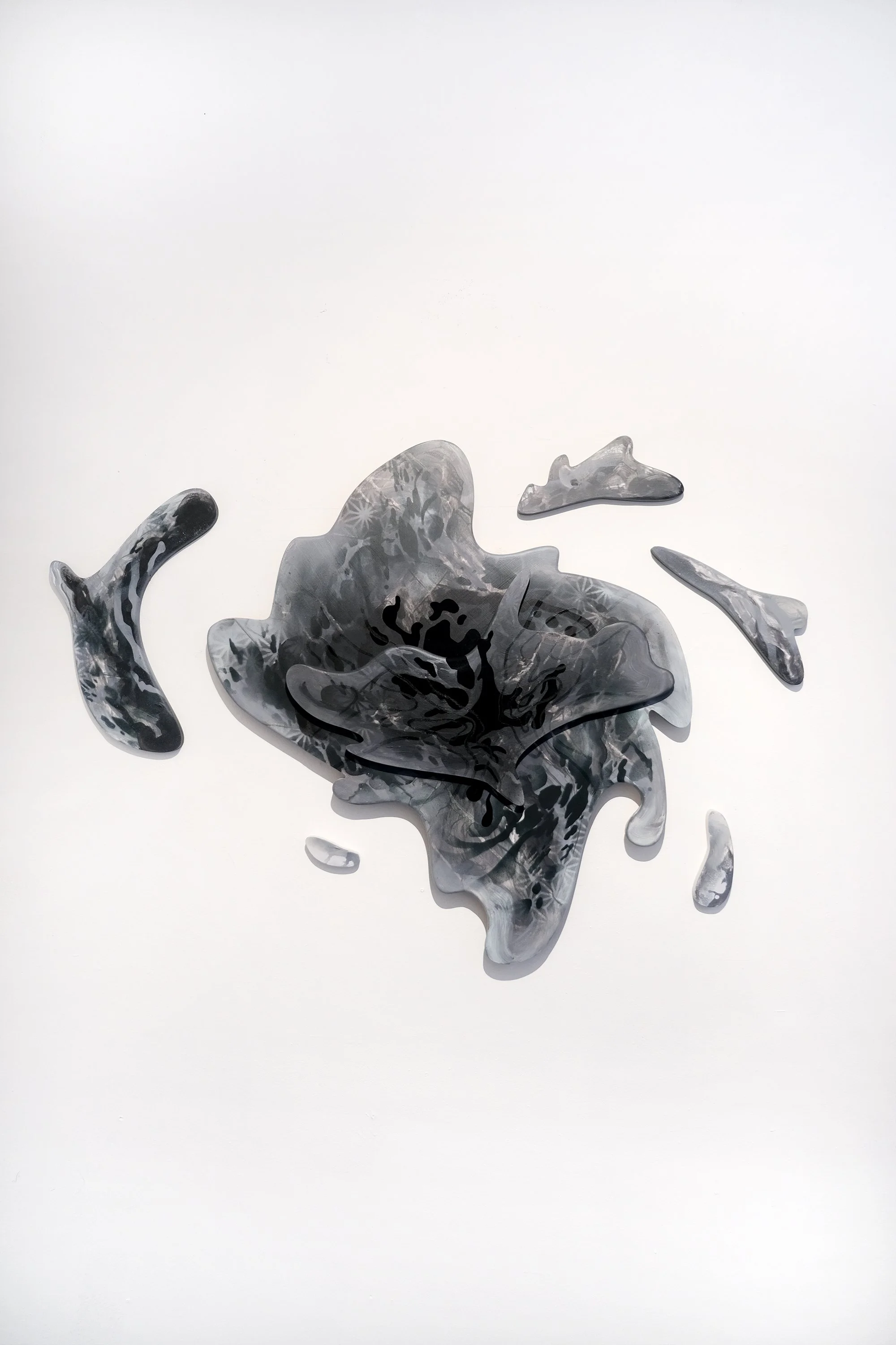 Ambigus
2026
33 × 46 x 2.25 inches (variable)
Acrylic, acrylic mediums, spray paint on
custom-shaped MDF wood panels