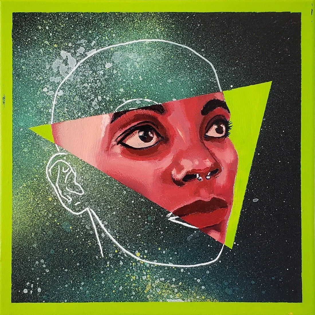 Pleiades VII - Alcyone
2018
12 × 12 inches
Acrylic on canvas