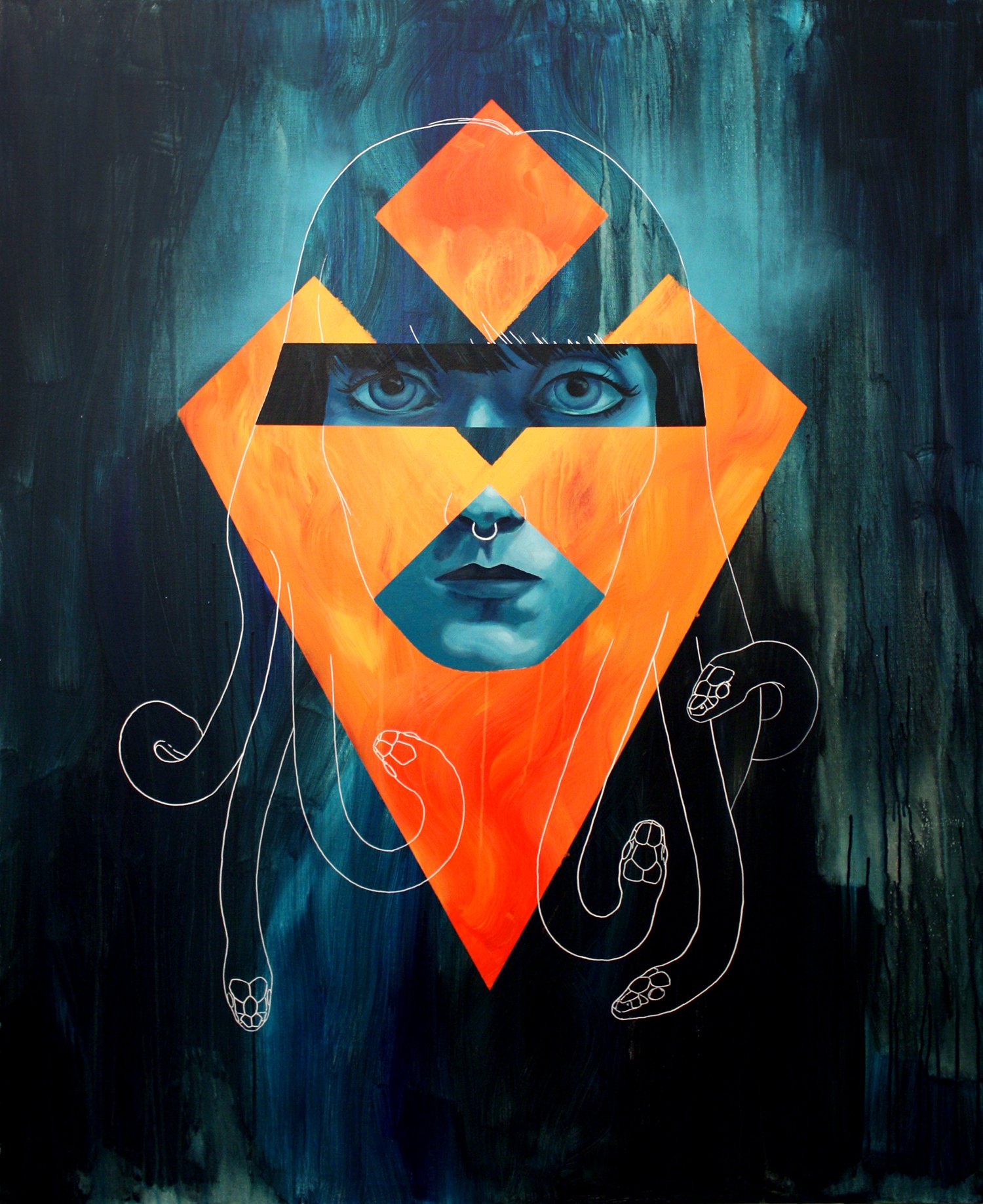 Children of Medusa - Euryale
2015
60 × 48 inches
Acrylic and spray paint on canvas