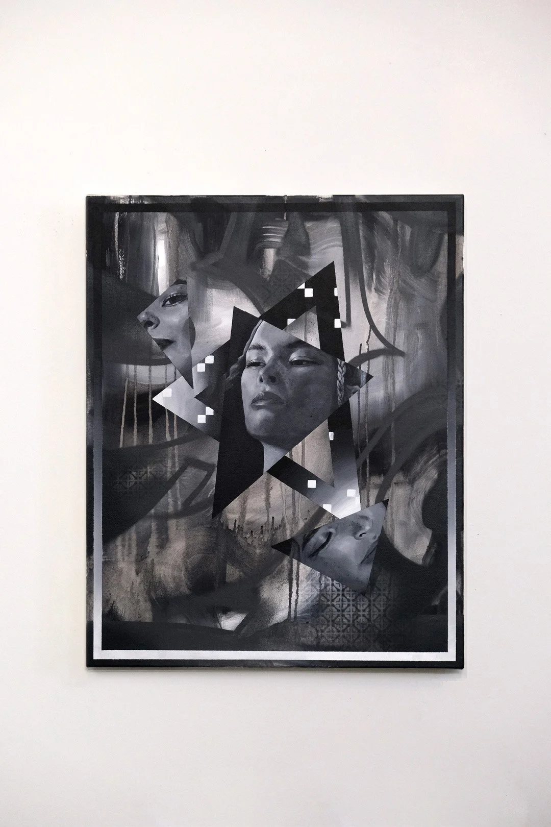 Tempura 
2023
30 × 24 inches
Acrylic and spray paint on canvas
