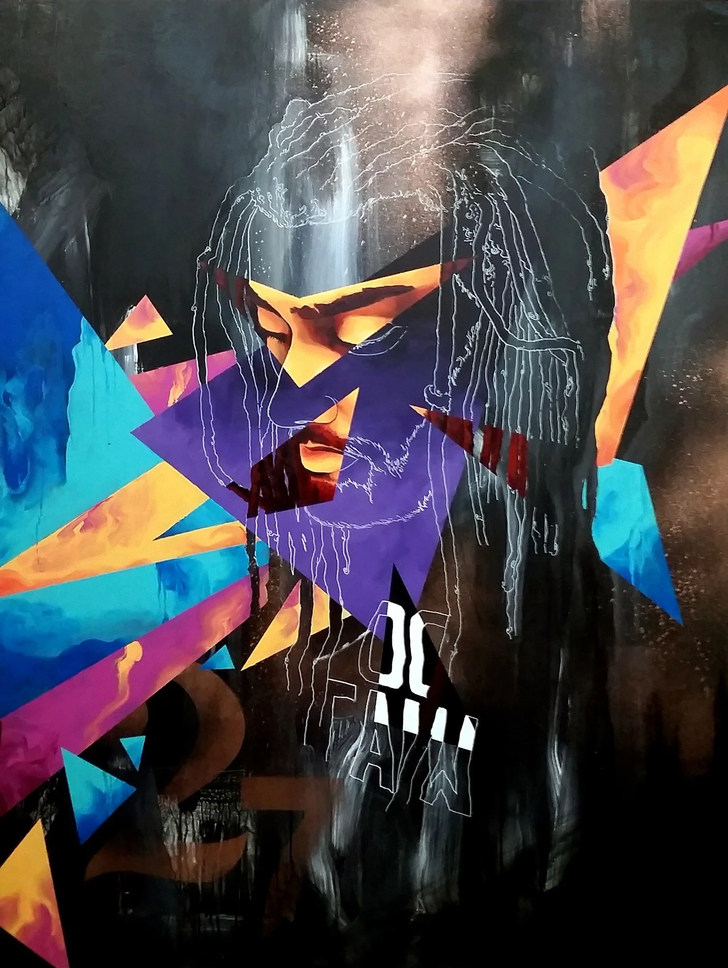 Self Portrait 02
2015
60 × 48 inches
Acrylic and spray paint on canvas