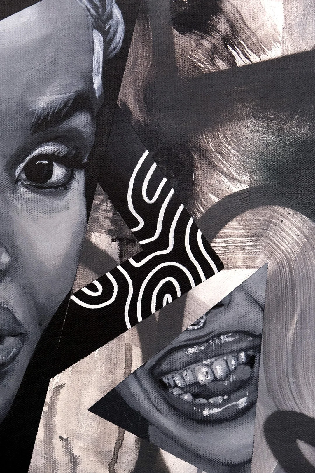 Darjeeling (detail)
2023
30 × 24 inches
Acrylic and spray paint on canvas