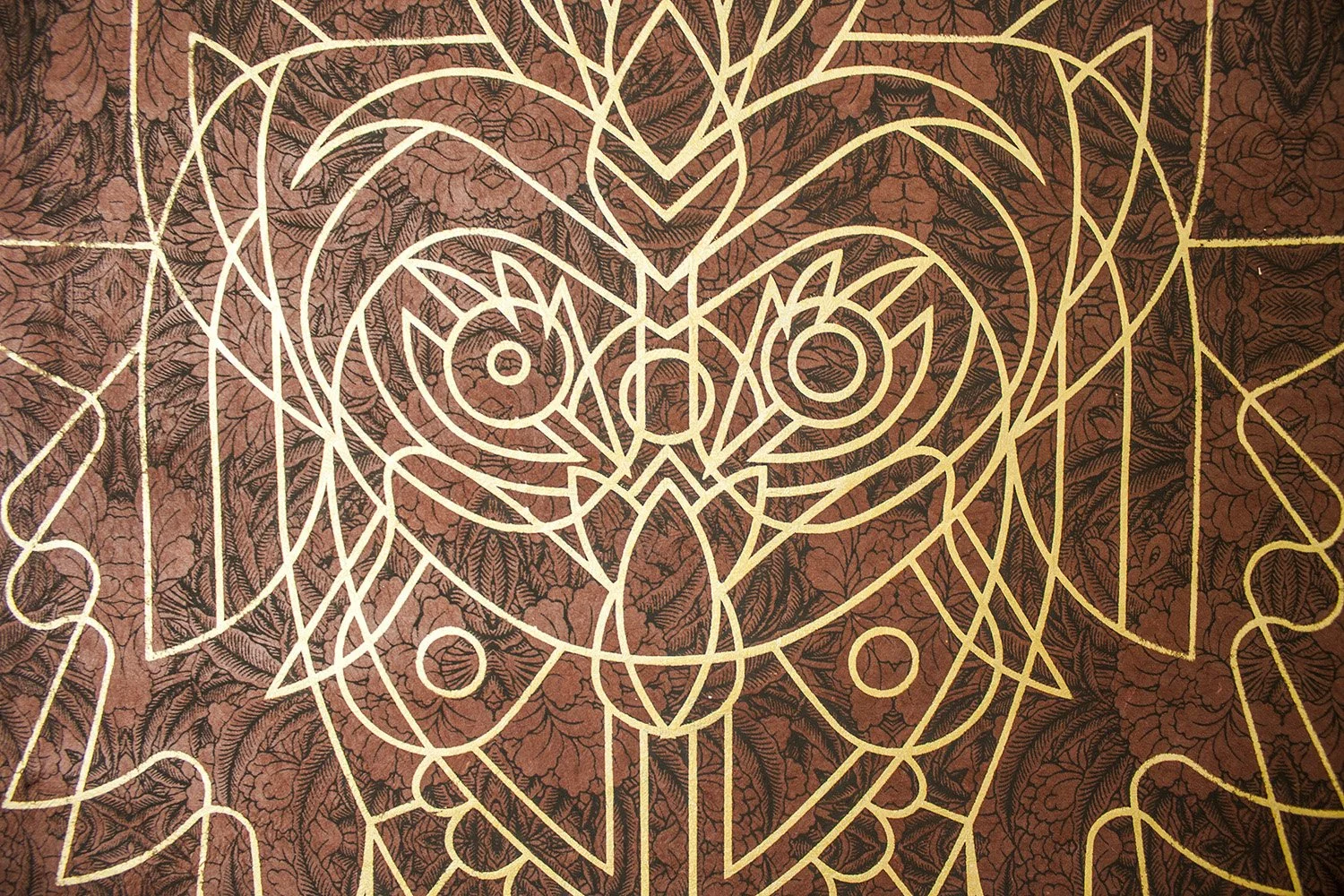 Mesmo Owl (Brown) Detail
2014
30 × 20 inches
Hand-pulled silk screen on Nepalese paper