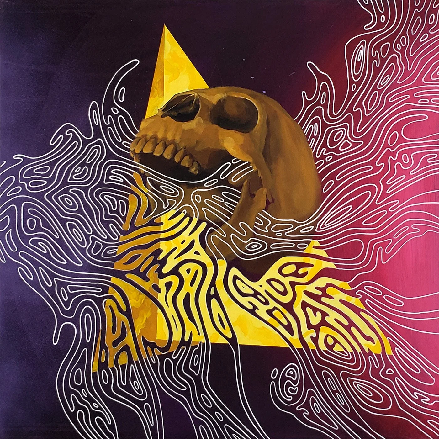 Migraine III
2017
30 × 30 inches
Acrylic and spray paint on canvas