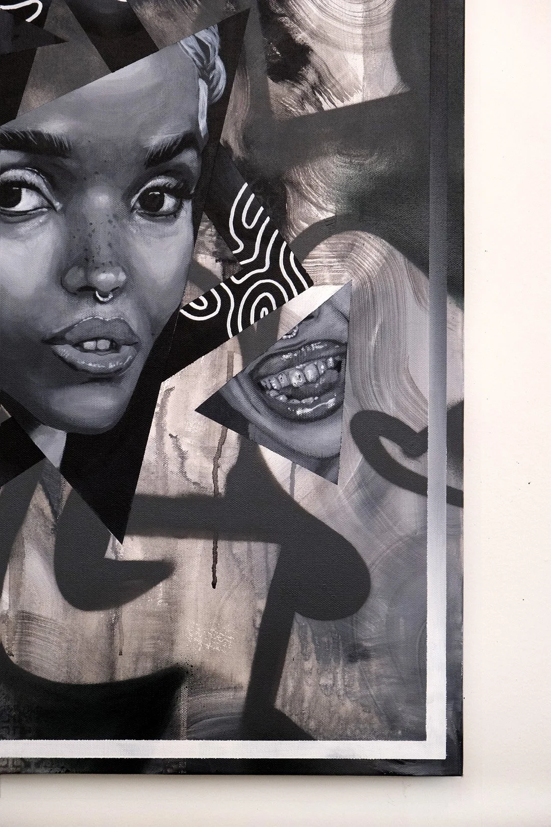 Darjeeling (detail)
2023
30 × 24 inches
Acrylic and spray paint on canvas