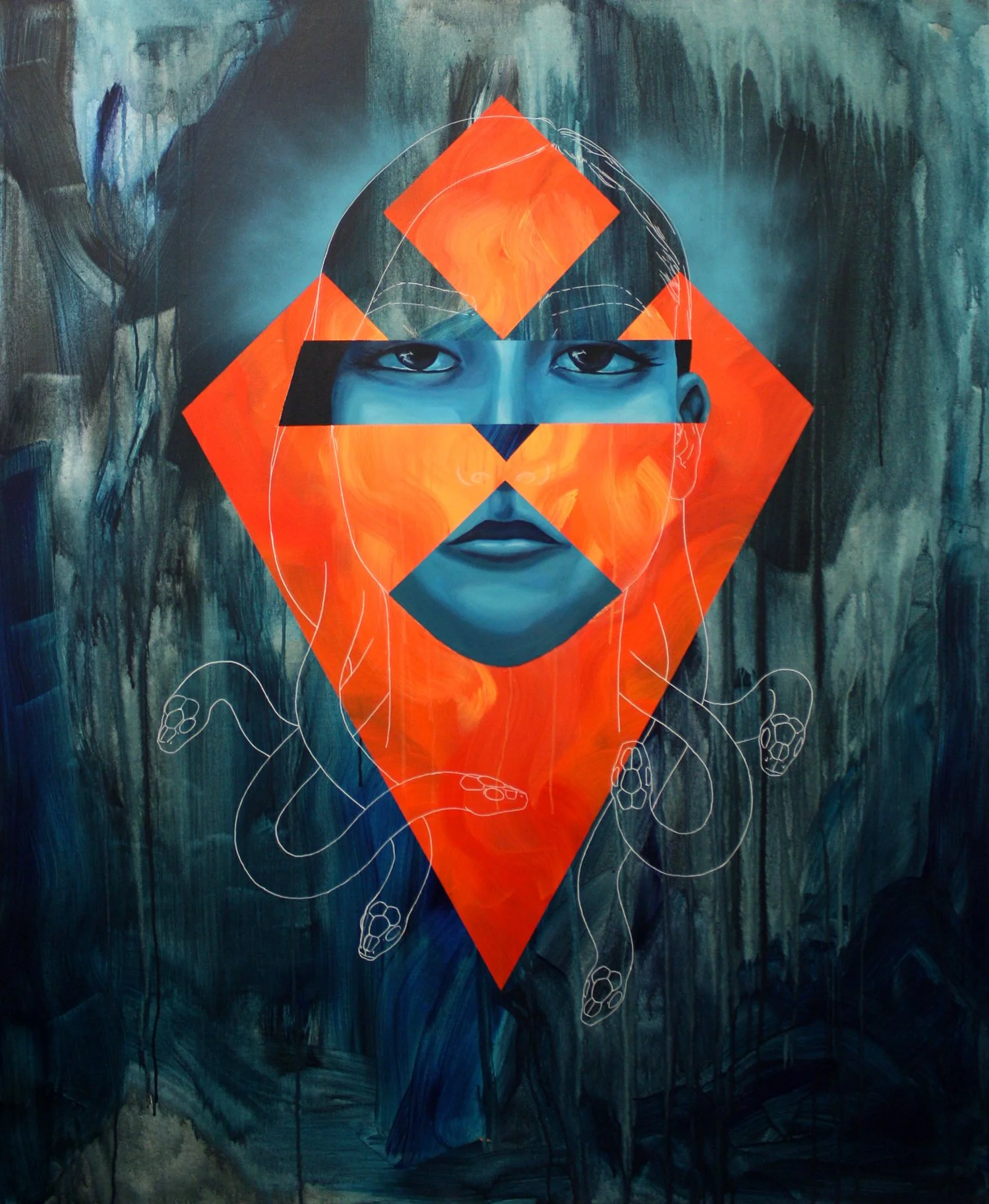 Children of Medusa - Stheno
2015
60 × 48 inches
Acrylic and spray paint on canvas