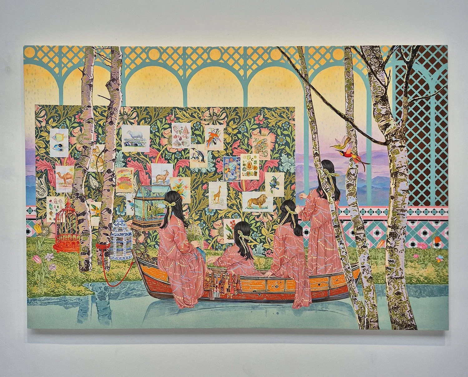 Naomi Okubo painting The Enclosed Realm
