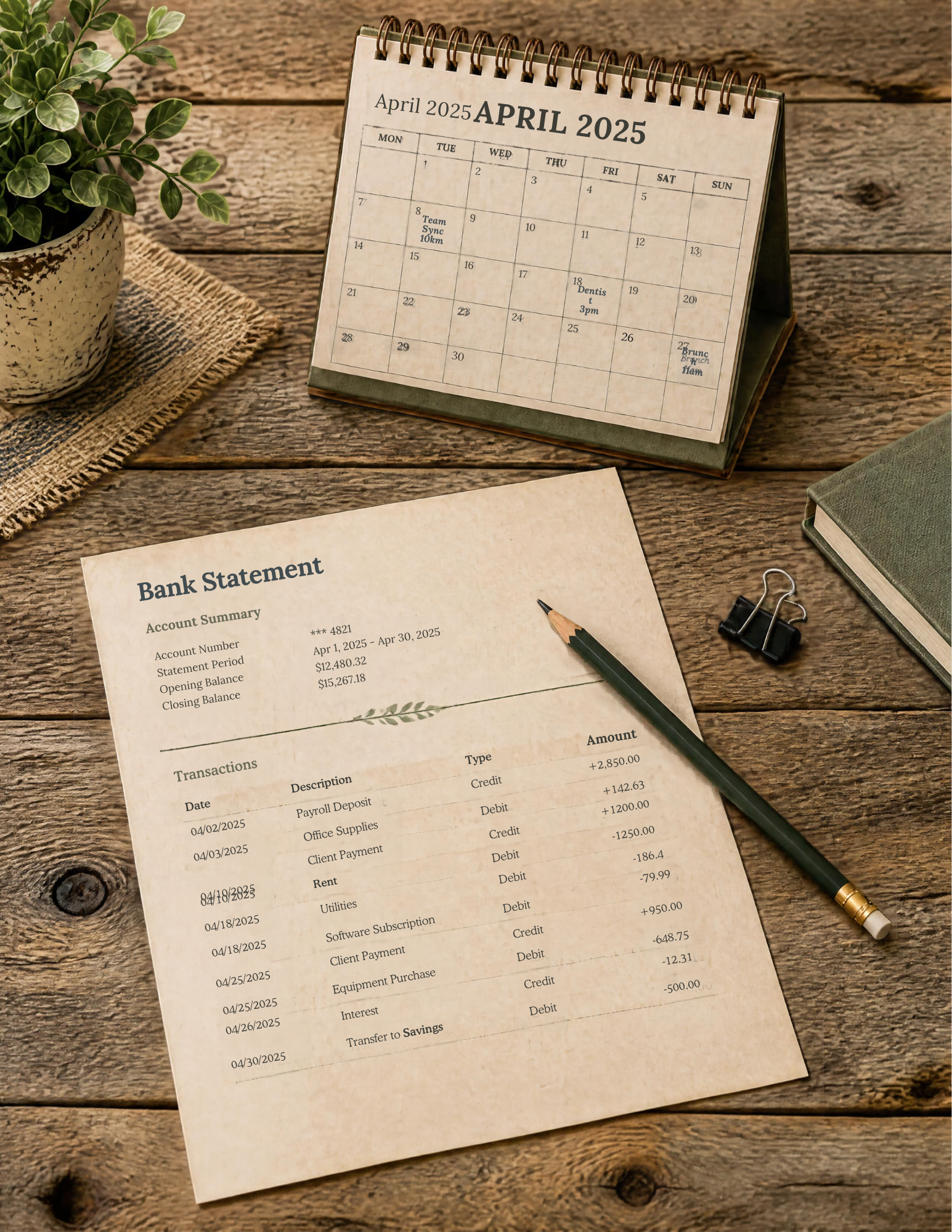 Monthly Bookkeeping
