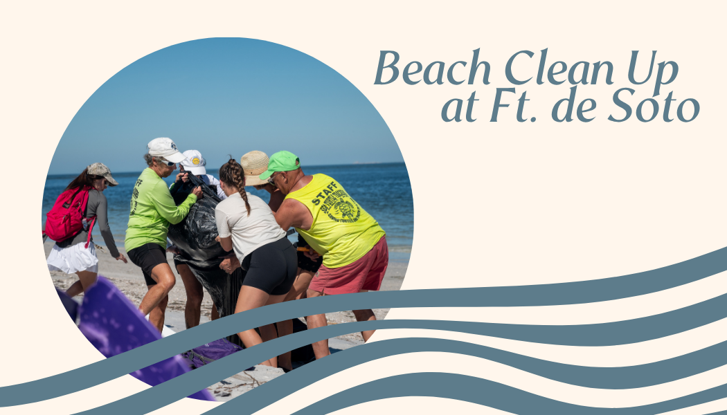 Group of people participating in a beach cleanup event