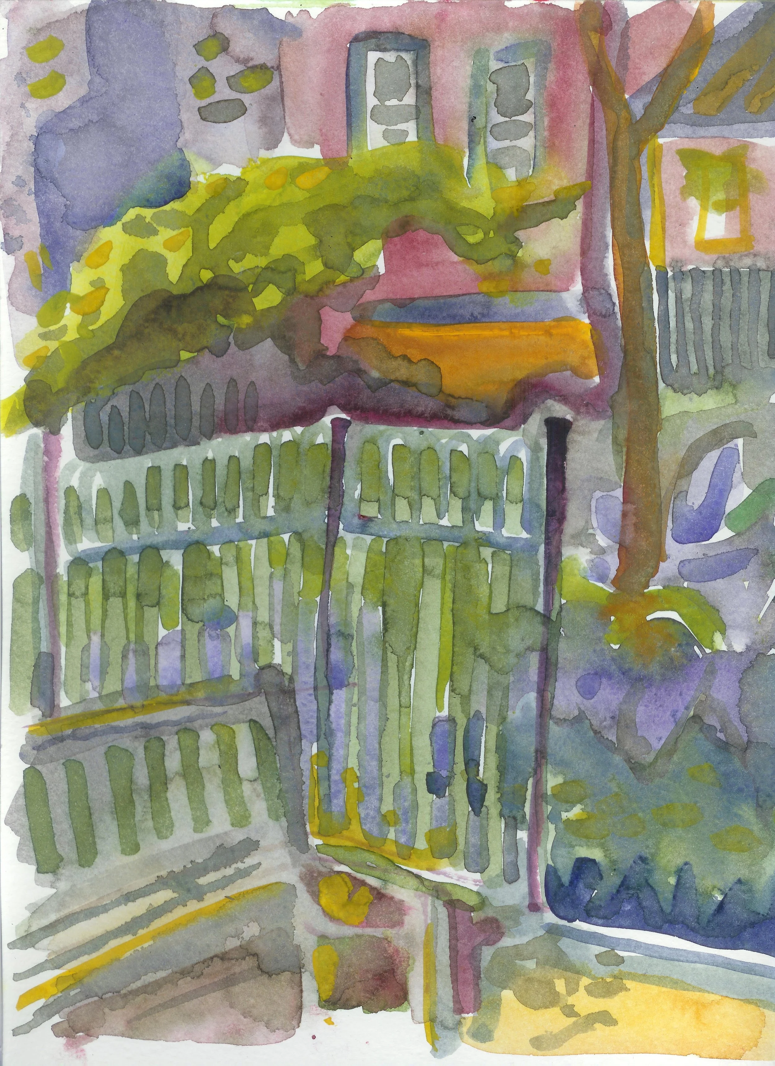 Hanza Park on Catherine St 2010 12"x9"