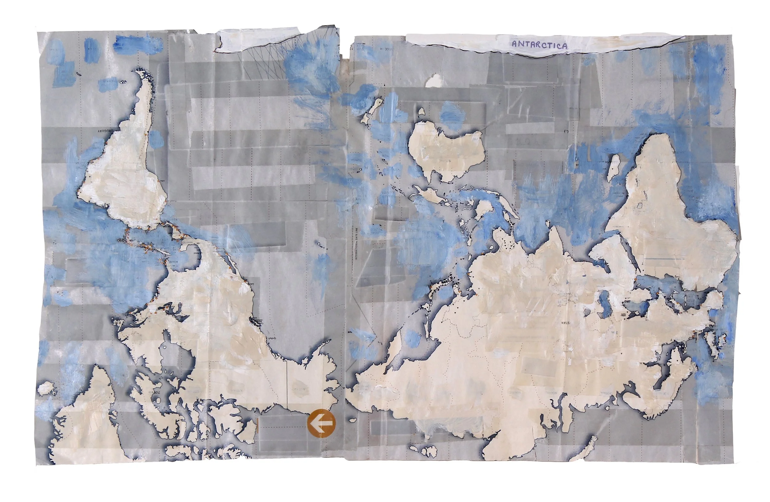Untitled. 8x13inches, adhesive tape collage