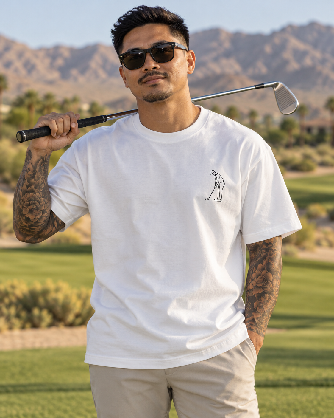 Golf Dad | It's a Lifestyle Shirt in White | Black Lettering