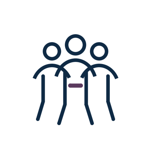 Three-person icon representing ownership and visibility of contract requirements.