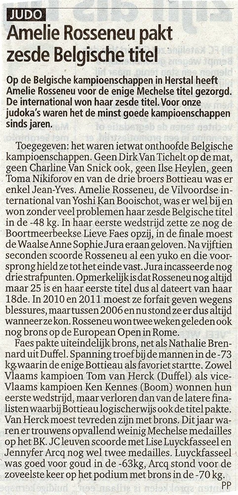 Rosseneu pakt zesde Belgische titel