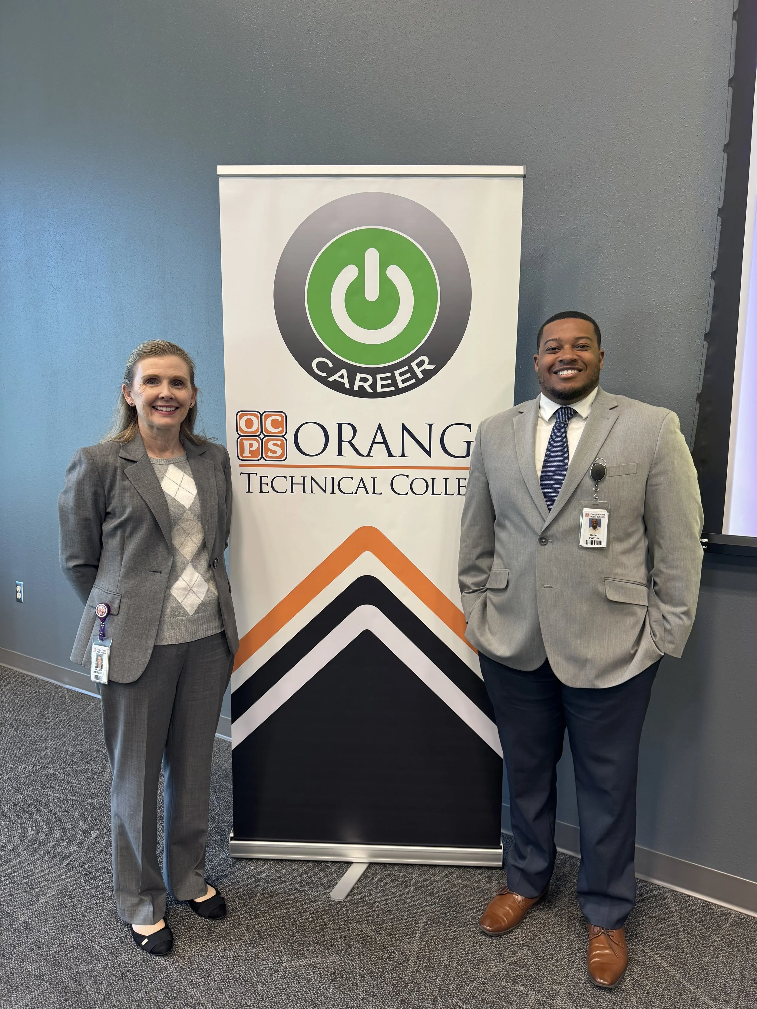 Glenda Hammons, Ed.D., at an Orange Technical College Career event, Orlando, Florida