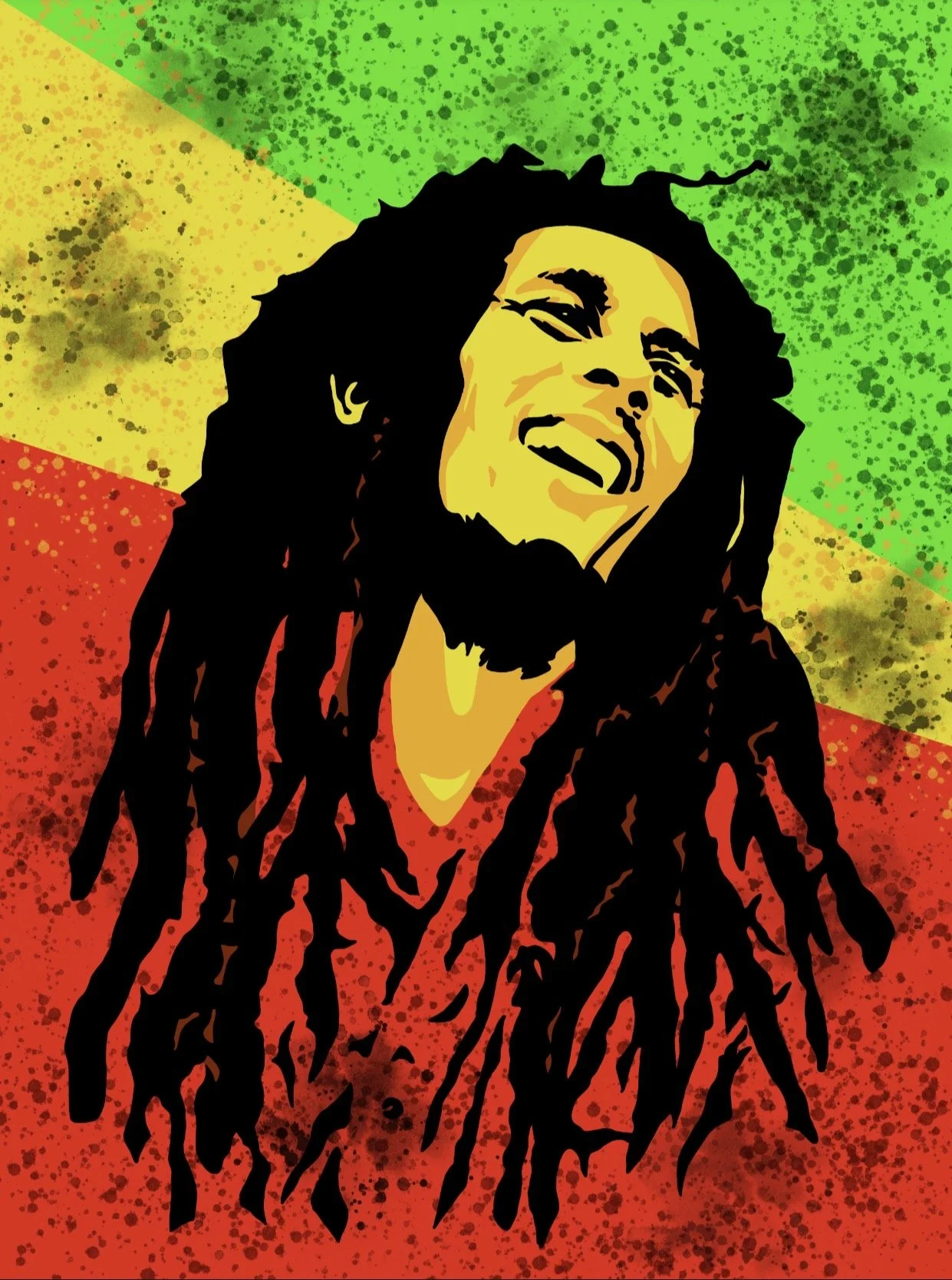 "Bob Marley and Happy"