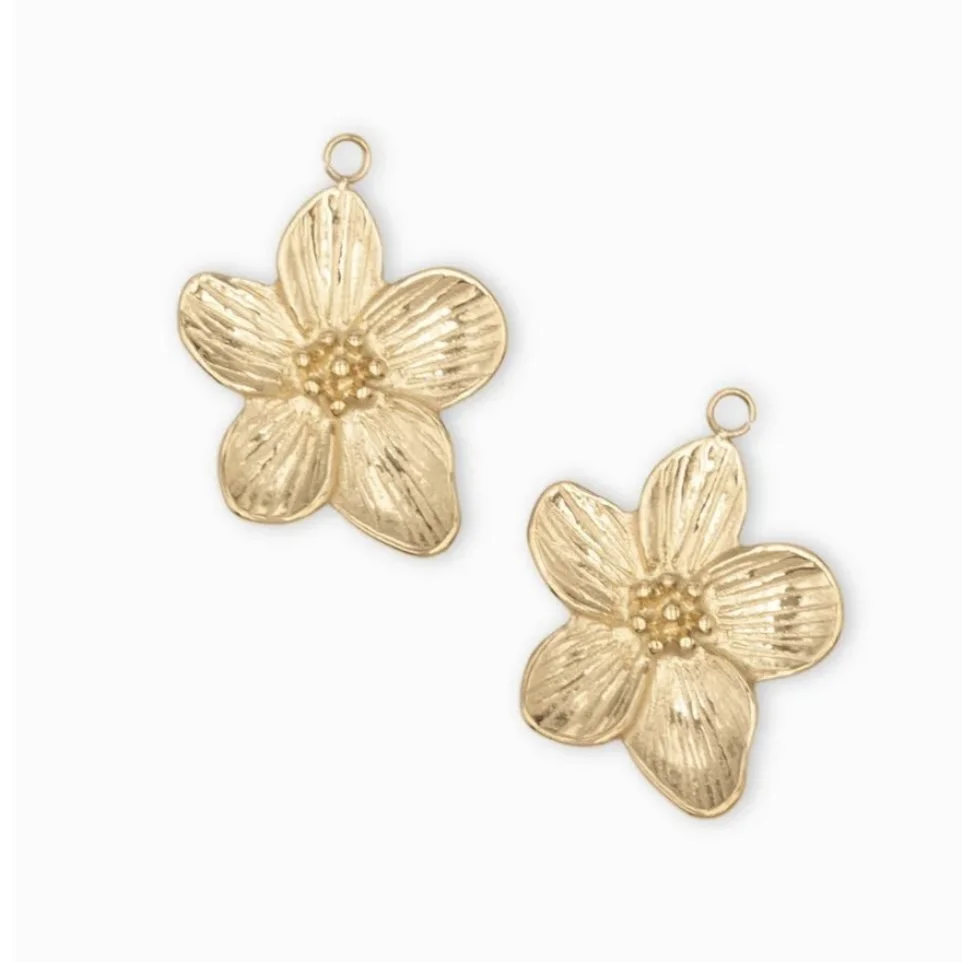 Pendentif Fleur dorée