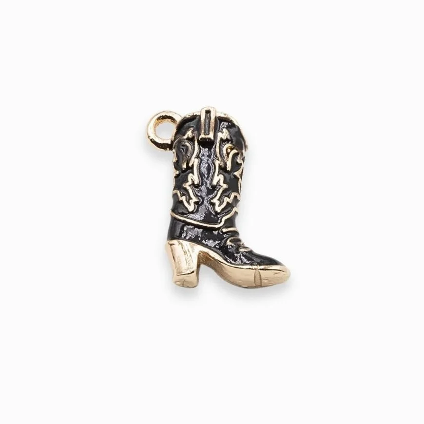 Pendentif Santiag noir