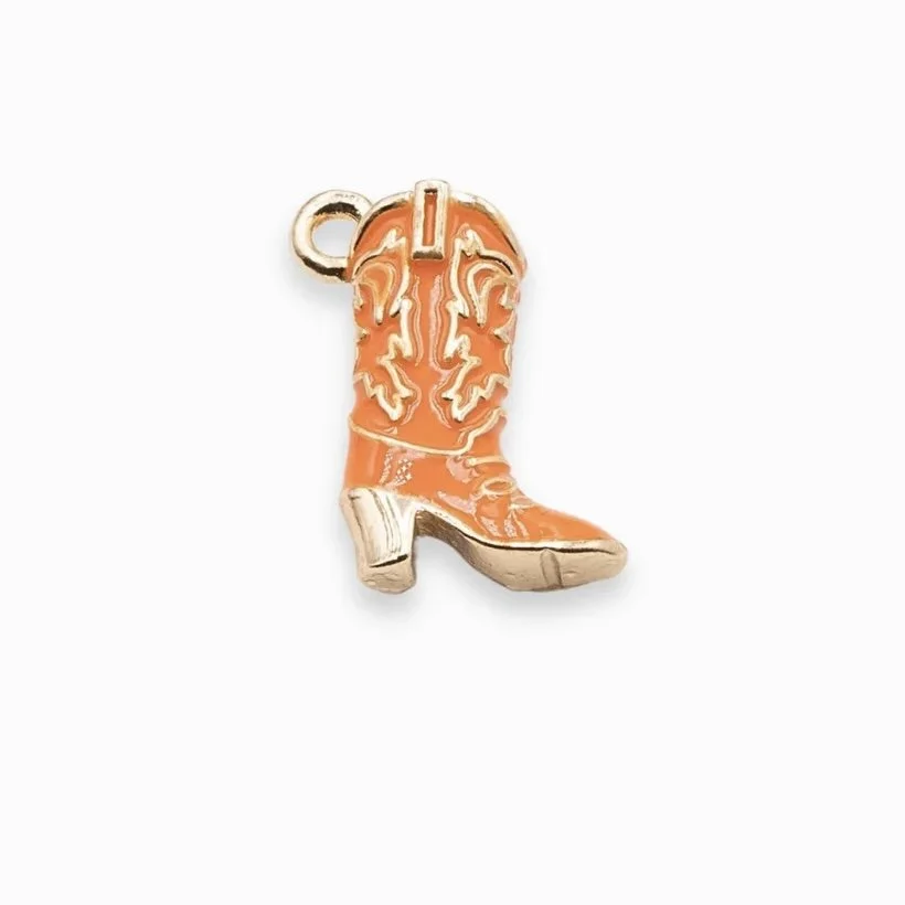 Pendentif Santiag orange