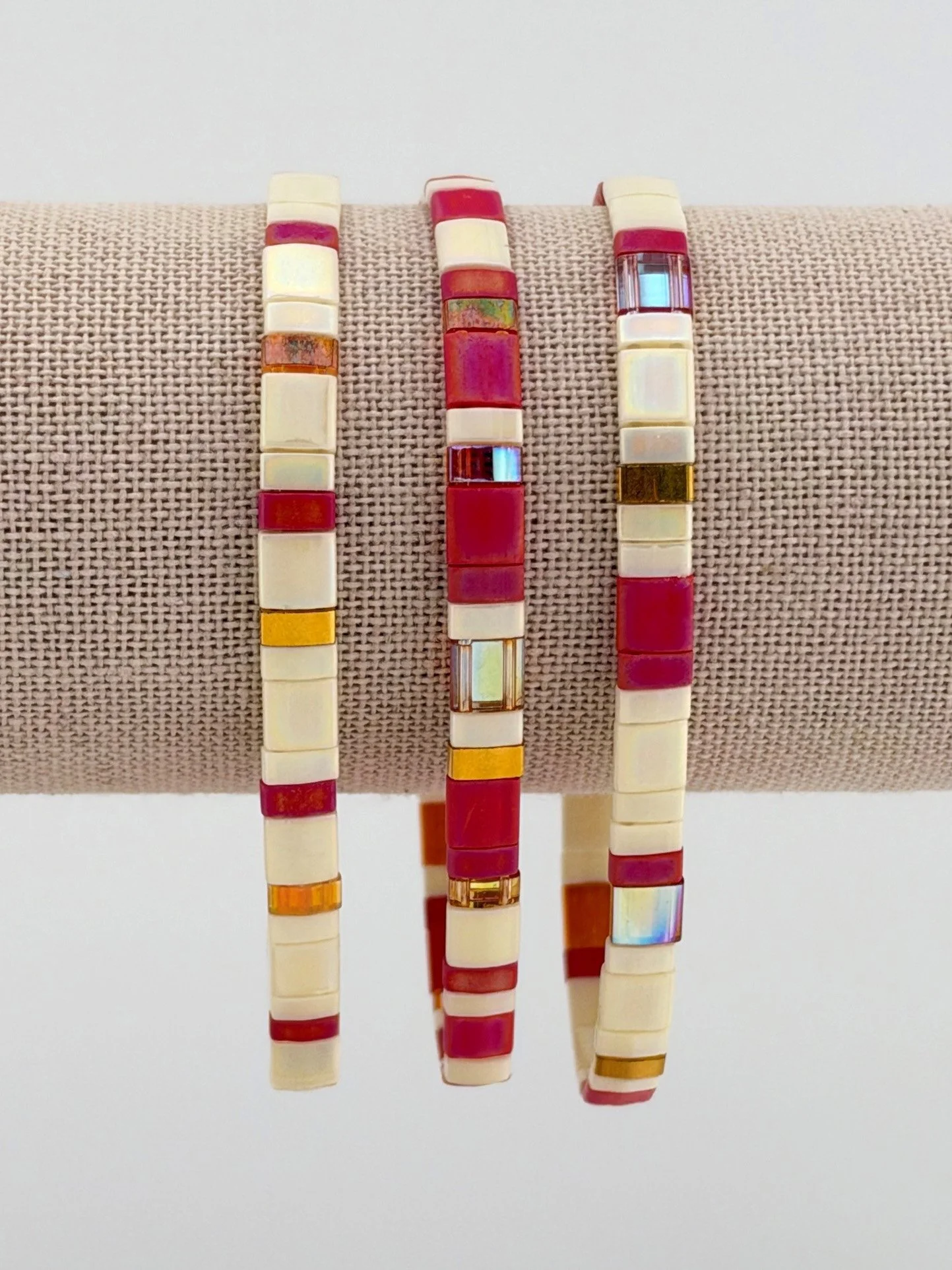hink Pink 2026 Tila bracelets shown individually by Farrellia Studio