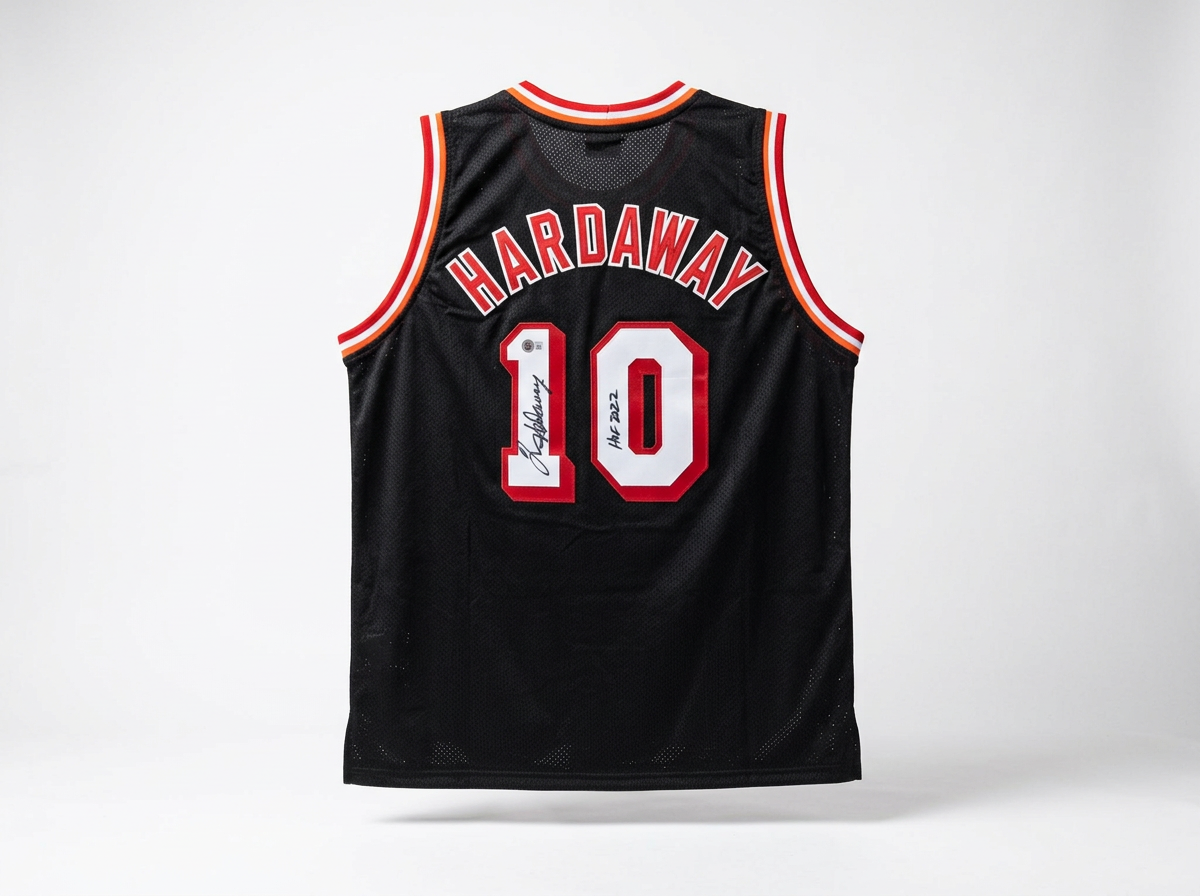 Tim Hardaway Autographed Jersey With "HOF 2022" Beckett