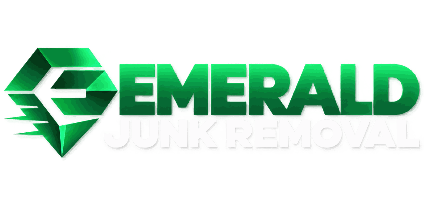 Emerald Junk Removal logo for junk removal services in North Alabama