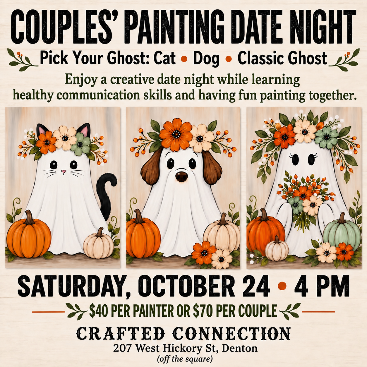Little Boo Crew Couples Painting Date Night