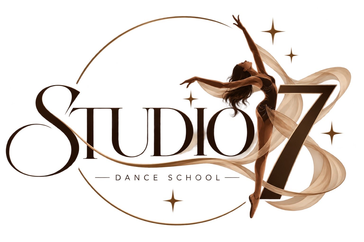 Studio7 Dance School logo, founded by professional dancer and instructor Isabella Damiani.
