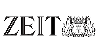 ZEIT logo with a coat of arms featuring two lions holding a shield