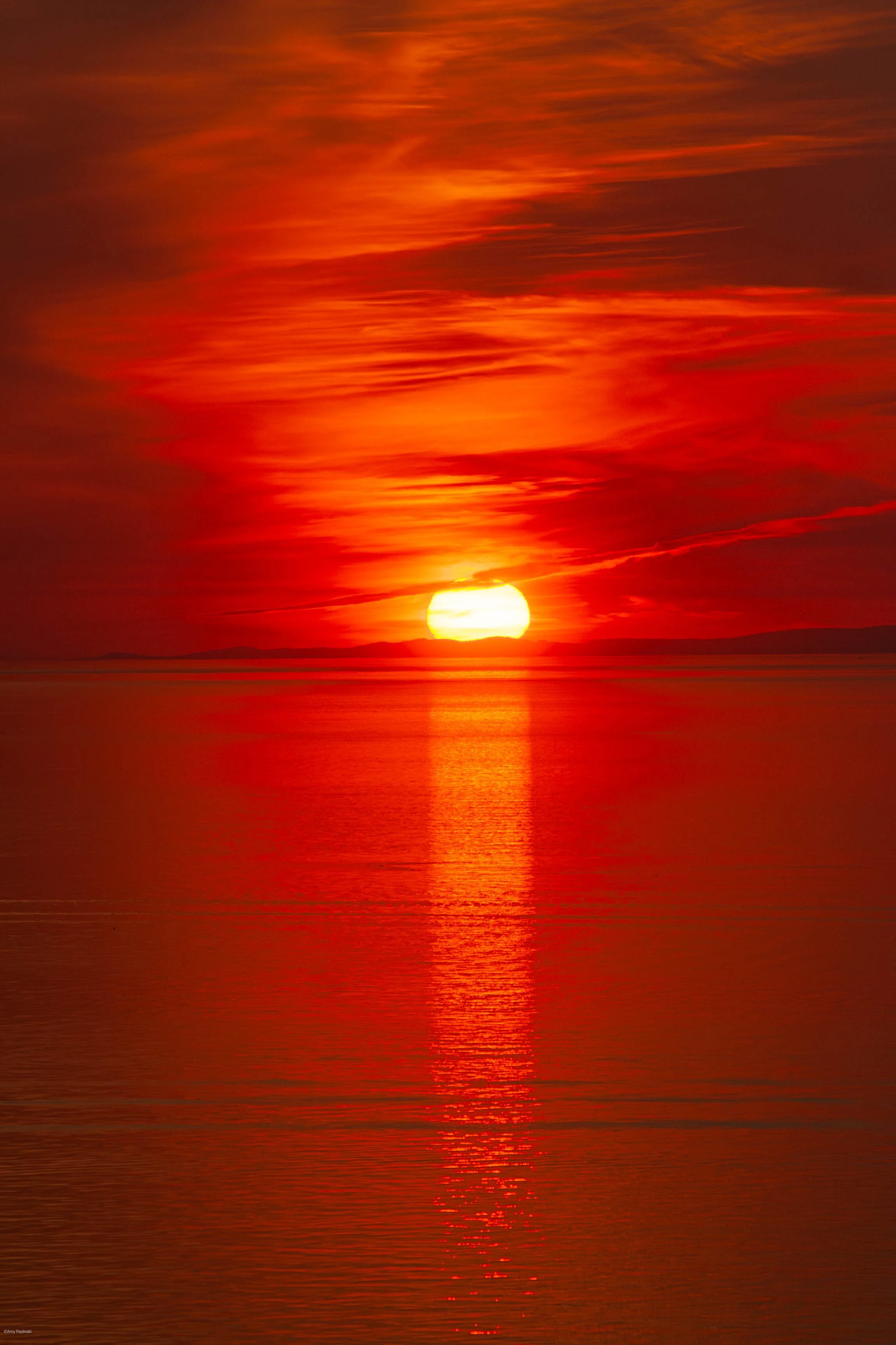 A Fall Sunset @ West Beach, Whidbey Island WA