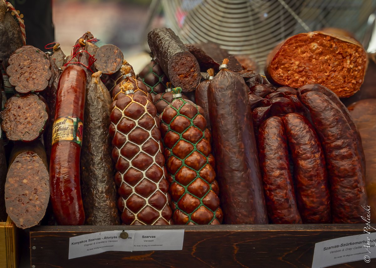 Sausage stand @ a local market