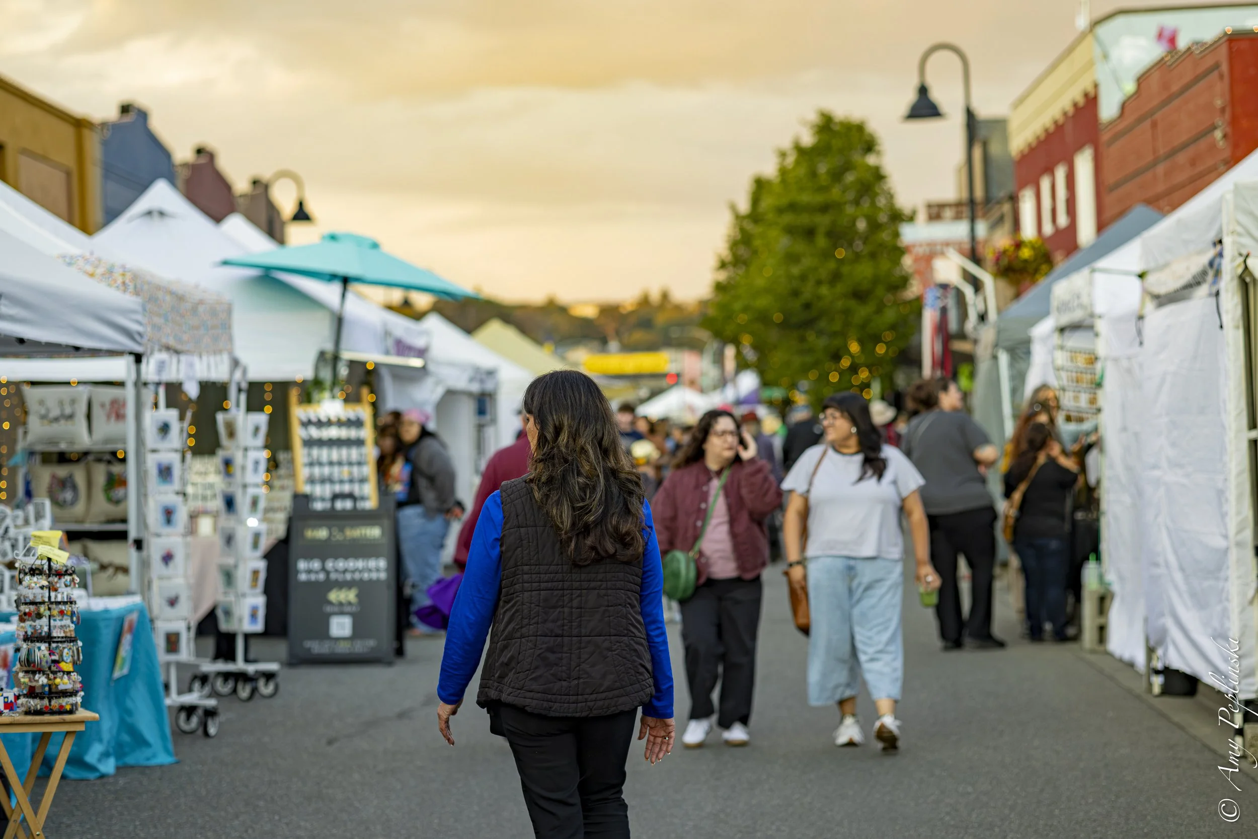 Perusing a Saturday market