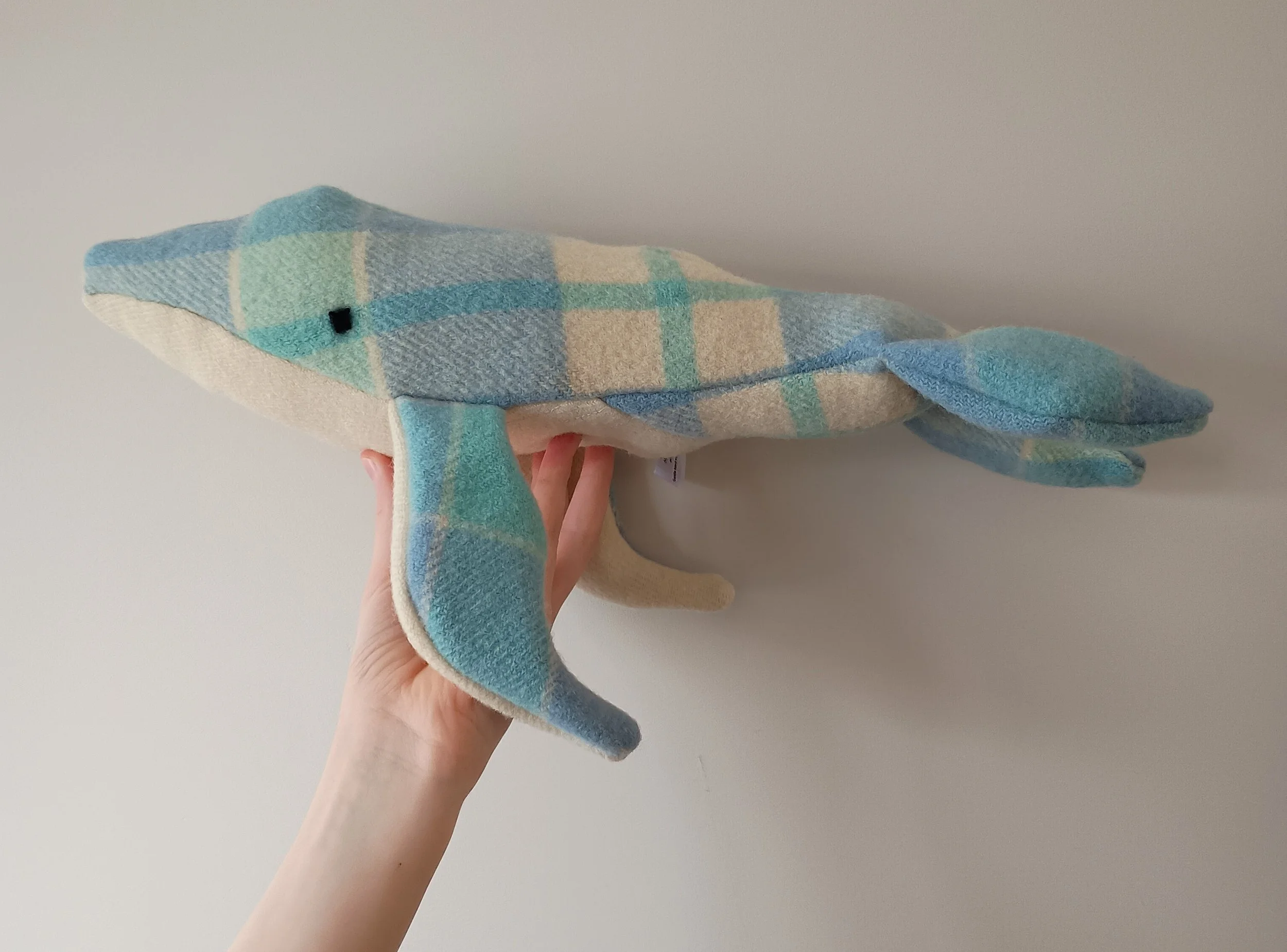 Handmade Vintage Wool Whales + Dolphins