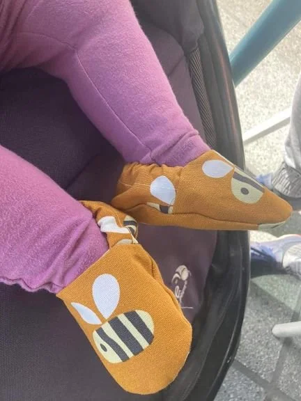 Cotton Baby Shoes: 0-6 months and 6-12 months