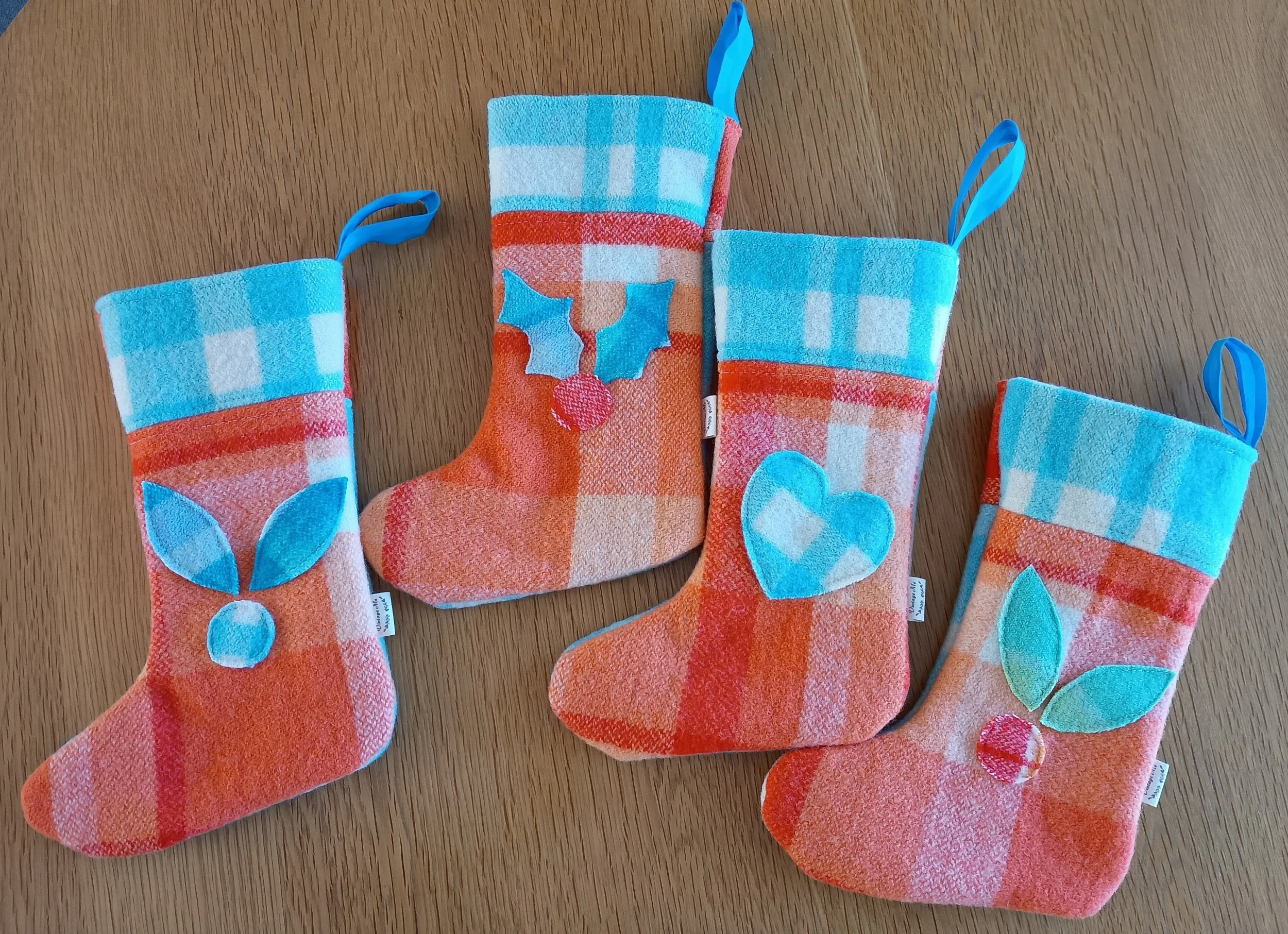 Vintage Wool Christmas Stockings