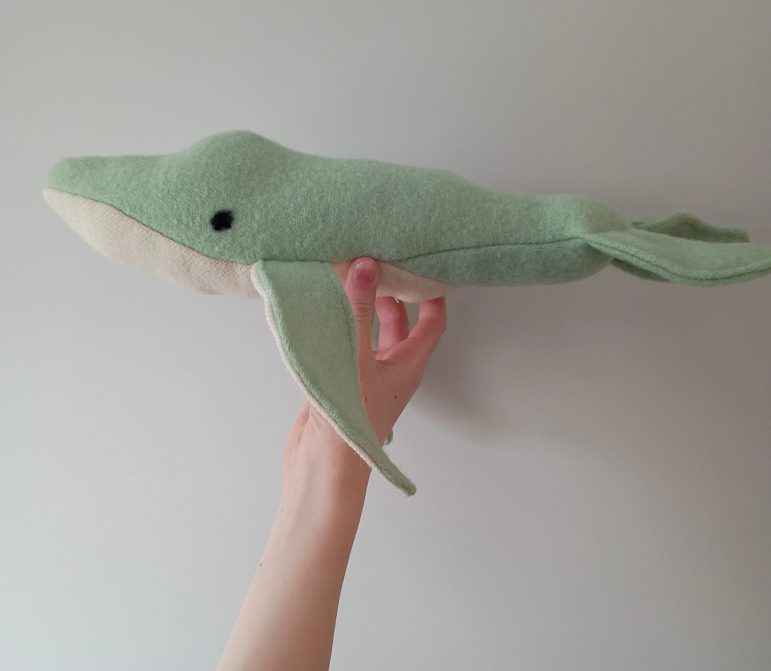 Handmade Vintage Wool Whales + Dolphins