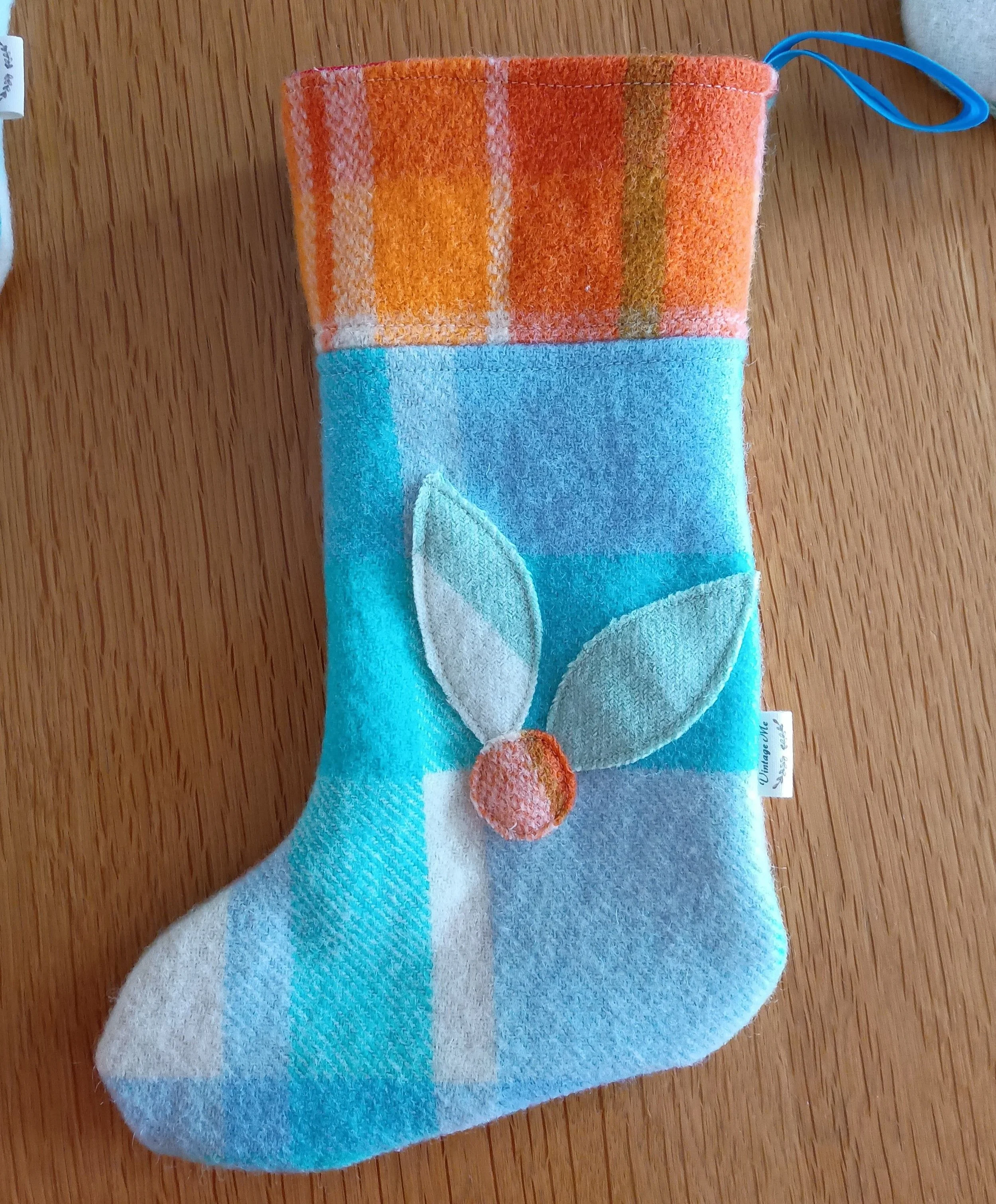Vintage Wool Christmas Stockings